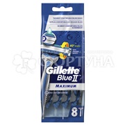 Станки одноразовые Gillette Blue 2 Max 8 шт в пакете 2 лезвия с увлажняющей полоской